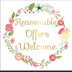 Open to all reasonable offers on my closet items!